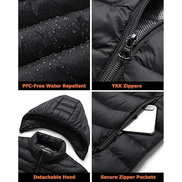 Venustas Unisex Heated Jacket with Battery, Heated Coat for Women and Men Size M - Picture 4 of 5